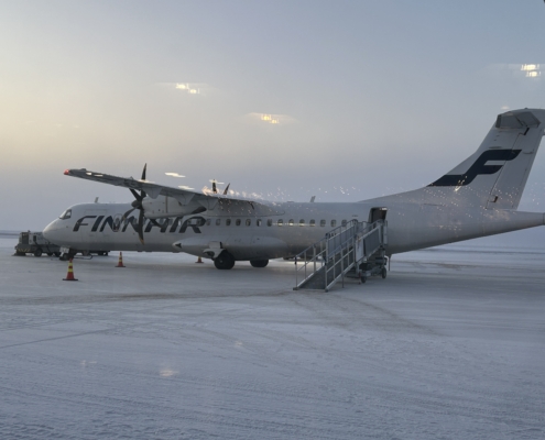 Flugabfertigung vor uns744