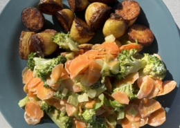 Bratkartoffeln mit Brokkoli-Rüebli