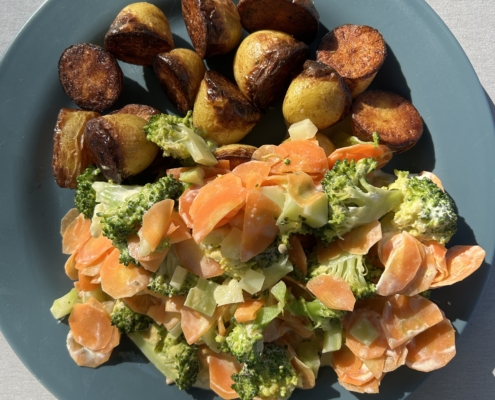 Bratkartoffeln mit Brokkoli-Rüebli