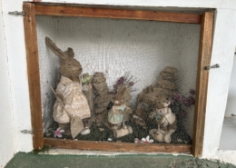 Hasenfamilie in Aussenküche