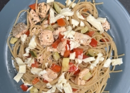 Spaghetti mit Lachs